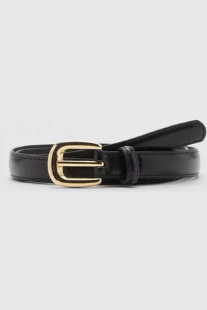 MANGO Nico Buckle Skinny Belt