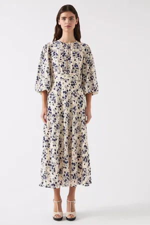 L.K. Bennett Lois Floral Jacquard Dress