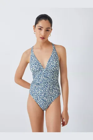 John Lewis Sabi Leo High Apex Wrap Front Swimsuit
