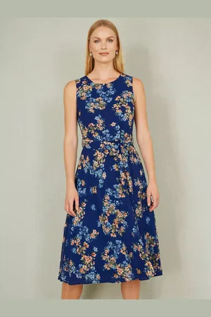 Yumi Floral Sleeveless Skater Dress