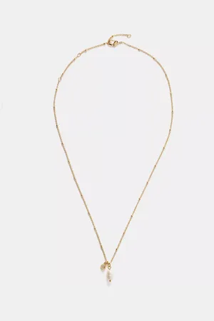 mint&berry Freshwater Pearl and Cubic Zirconia Pendant Necklace