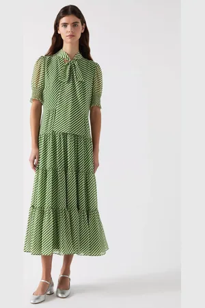 L.K. Bennett Coco Diagonal Stripe Dress