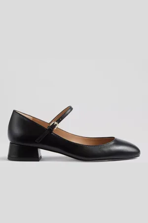 L.K. Bennett Beatrix Leather Block Heel Mary Jane Court Shoes