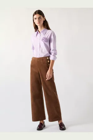 L.K. Bennett Hans Sailor Wide Leg Trousers