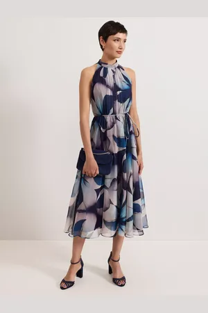 Phase Eight Bethany Floral Pleated Midi Dress