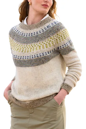CELTIC & CO. Float Stitch Donegal Wool Jumper