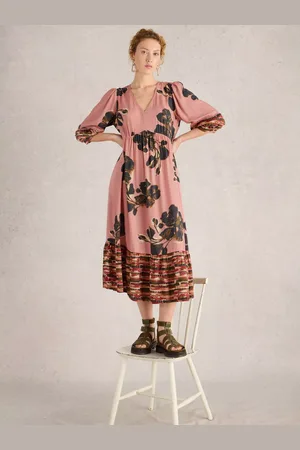 White Stuff Lucy Flowers Midi Dress