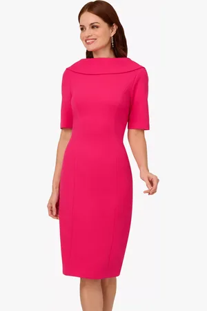 Adrianna Papell Roll Neck Sheath Dress