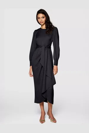 Closet Tie Waist Pencil Dress