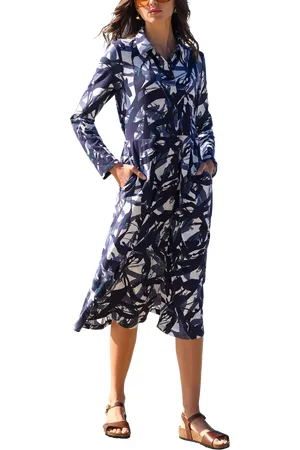 CELTIC & CO. Abstract Slub Shirt Dress