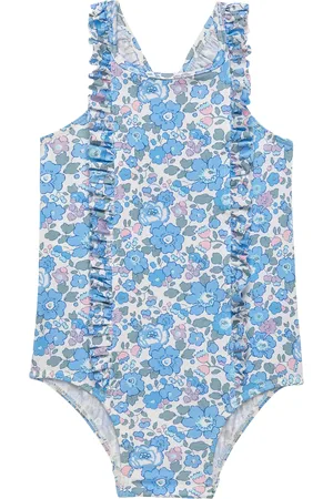 FrenchTrotters Baby Betsy Print Frill Swimsuit
