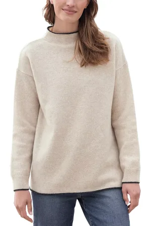 CELTIC & CO. Felted Funnel Neck Pure Wool Jumper