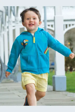 Frugi Baby Organic Cotton Little Switch Carbis Hoodie