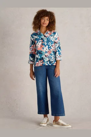 White Stuff Sophie Floral Pure Organic Cotton Shirt