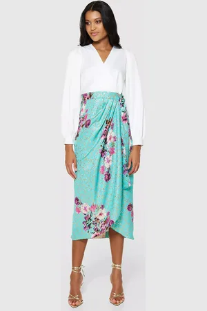 Closet Floral Pencil Wrap Dress