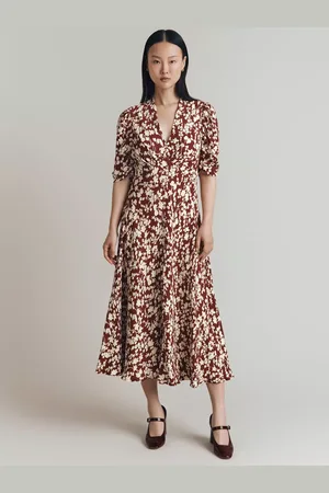 Ghost Madi Floral Midi Dress