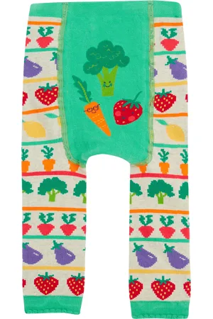Frugi Baby Vegetables Knitted Organic Cotton Rich Leggings