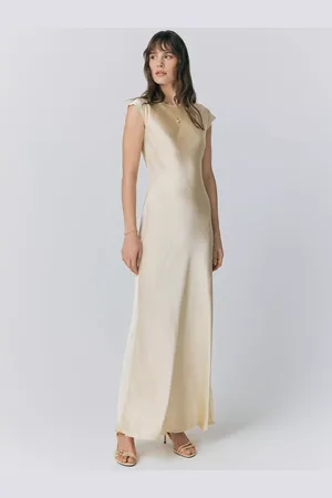 Ghost Averie Satin Midi Dress