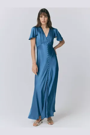 Ghost Delphine Satin Bridesmaid Dress