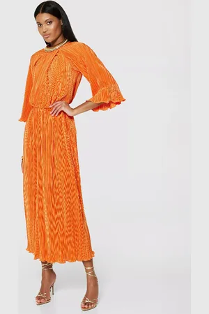 Closet Plisse Maxi Dress