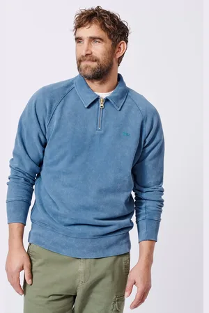 Aubin Dunster Cotton Logo Quarter-Zip Sweatshirt