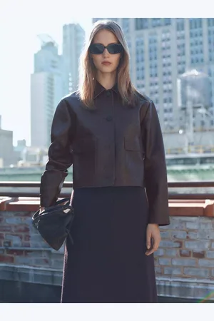 MANGO Sabina Faux Leather Jacket