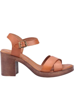 Hush Puppies Georgia Leather Heeled Sandals