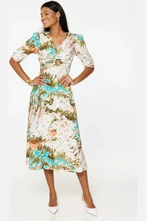 Closet Abstract A-Line Twist Dress