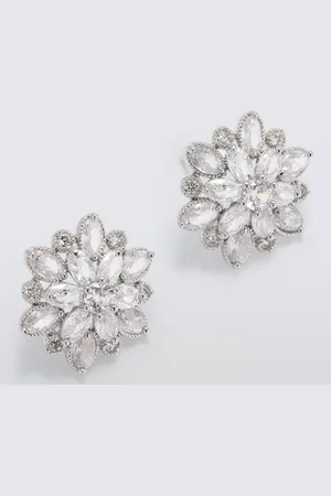 John Lewis Cubic Zirconia Flower Stud Earrings