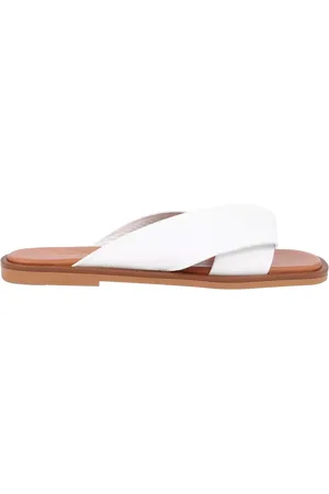 JONES BOOTMAKER Hazelle Leather Flat Mule Sandals
