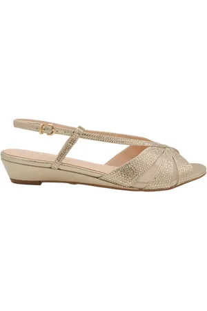 Paradox London Juliette Embellished Low Heel Wedge Sandals