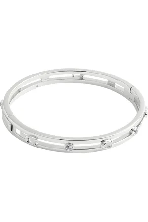 Coach Cubic Zirconia Sculpted C Bangle Bracelet