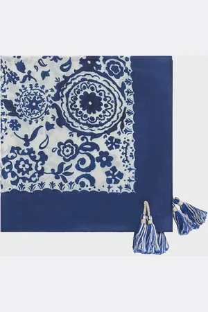 Gerard Darel Orphee Geometric Pure Silk Scarf
