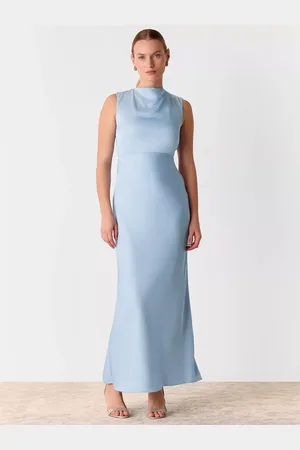 Whistles Cowl Neck Satin Maxi Dress