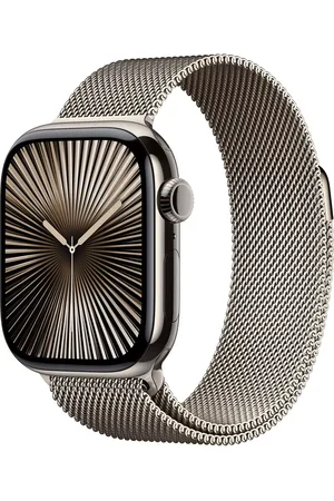 Apple Watch Series 10 GPS + Cellular, 42mm, Titanium Case, Milanese Loop