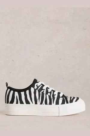 White Stuff Pippa Canvas Flatform Trainers