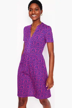 Boden Naomi Print Short Sleeve Dress