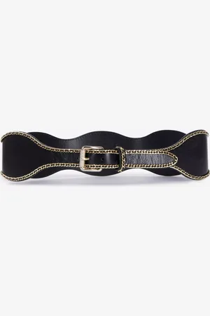 The Kooples Wavy Leather Belt