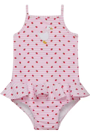 FrenchTrotters Baby Strawberry Stripe Swimsuit