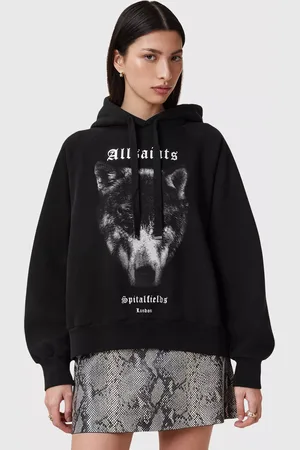 AllSaints Dawn Talon Wolf Organic Cotton Rich Hoodie