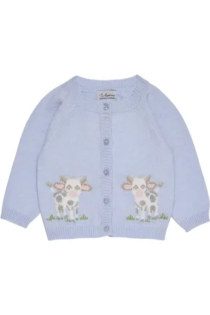 FrenchTrotters Baby Moo Cow Wool Blend Cardigan