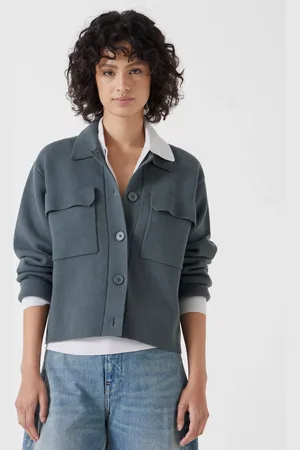 Hush Puppies Knitted Button Shirt Jacket
