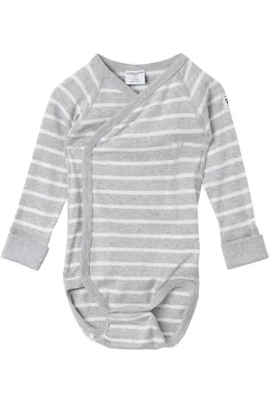 Polarn O. Pyret Baby Organic Cotton Stripe Bodysuit