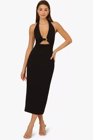 Adrianna Papell Adrianna by Buckle Knit Crepe Dress