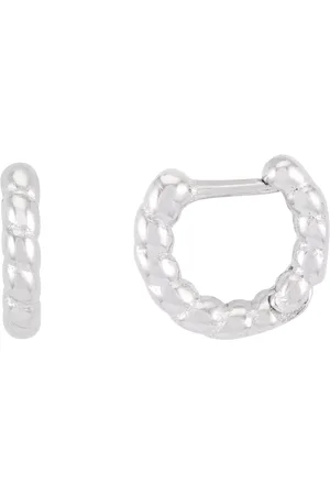 BARTLETT LONDON Rope Huggie Hoop Earrings