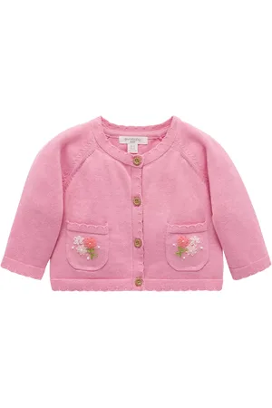 Purebaby Baby Organic Cotton Embroidered Cardigan
