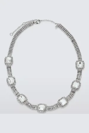 John Lewis Diamante Sparkle Statement Necklace