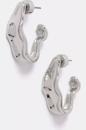 mint&berry Textured Hoop Earrings