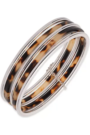 Ralph Lauren Heritage Bangle Set, Silver/Tortoiseshell