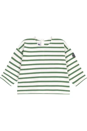 Petit Bateau Baby Cotton Stripe Sweatshirt